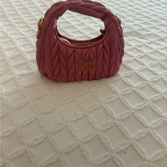 Quilted Pink Mini Bag - Picture 2 of 2